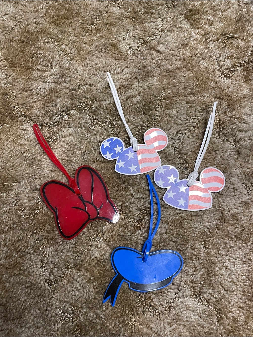 Disney‎ Mickey Mouse Luggage Tags Set of 4